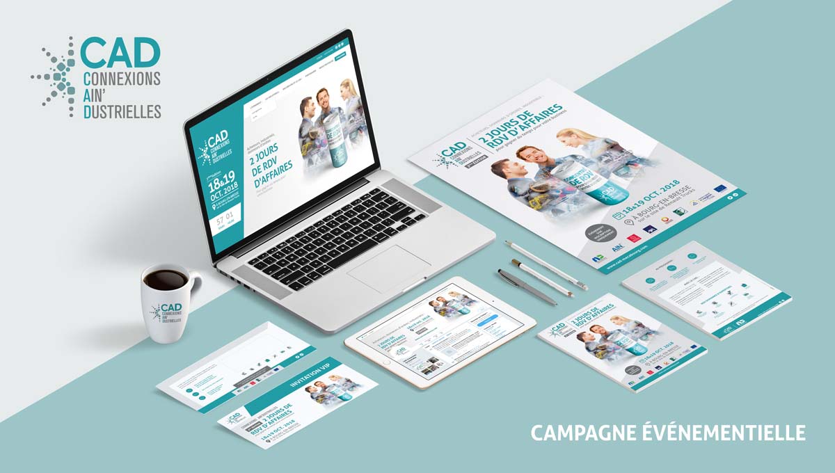  Création  Campagne événementielle PME industrielles - Mecabourg Lyon