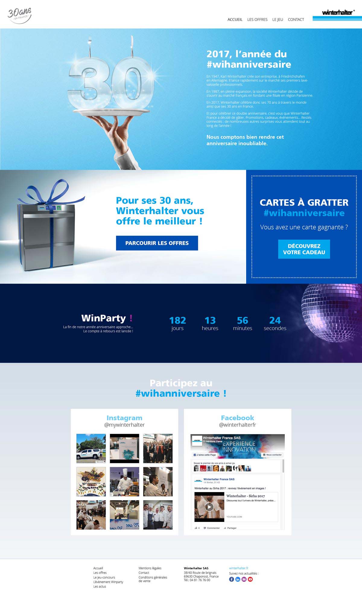 Agence Comete création winterhalter-creation-site-internet-industrie :  pour Winterhalter - 30 ans