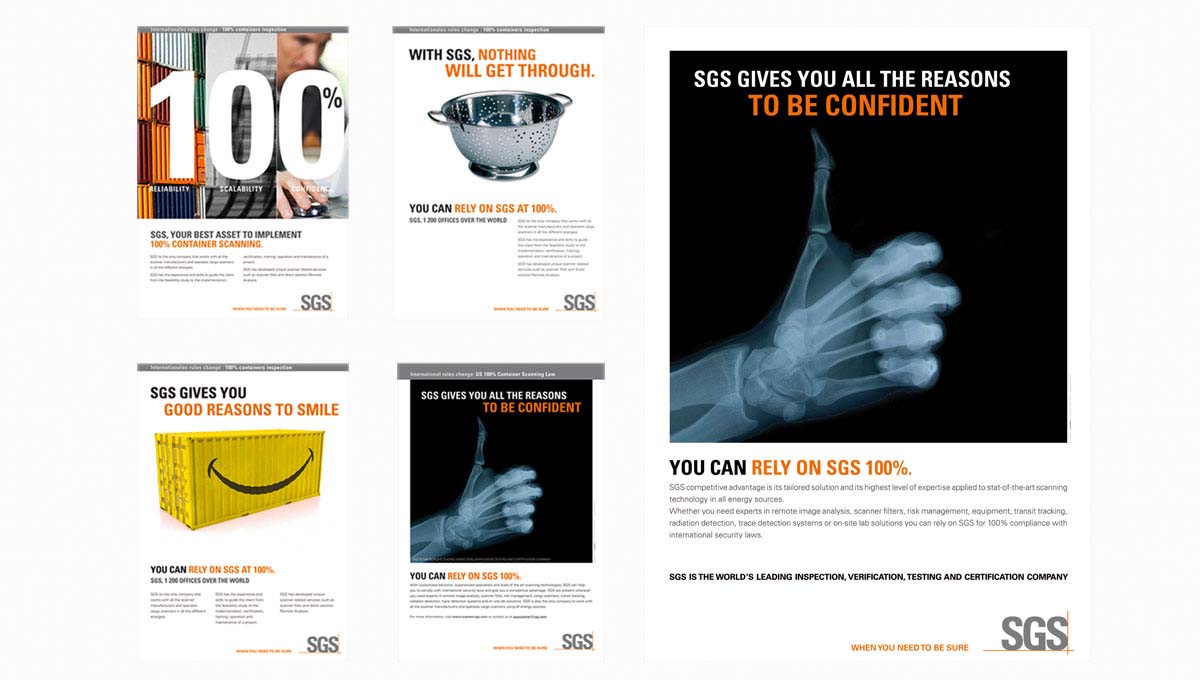 Agence Comete création Campagne de communication scanner - 2009 : Annonce presse / affiche pour SGS