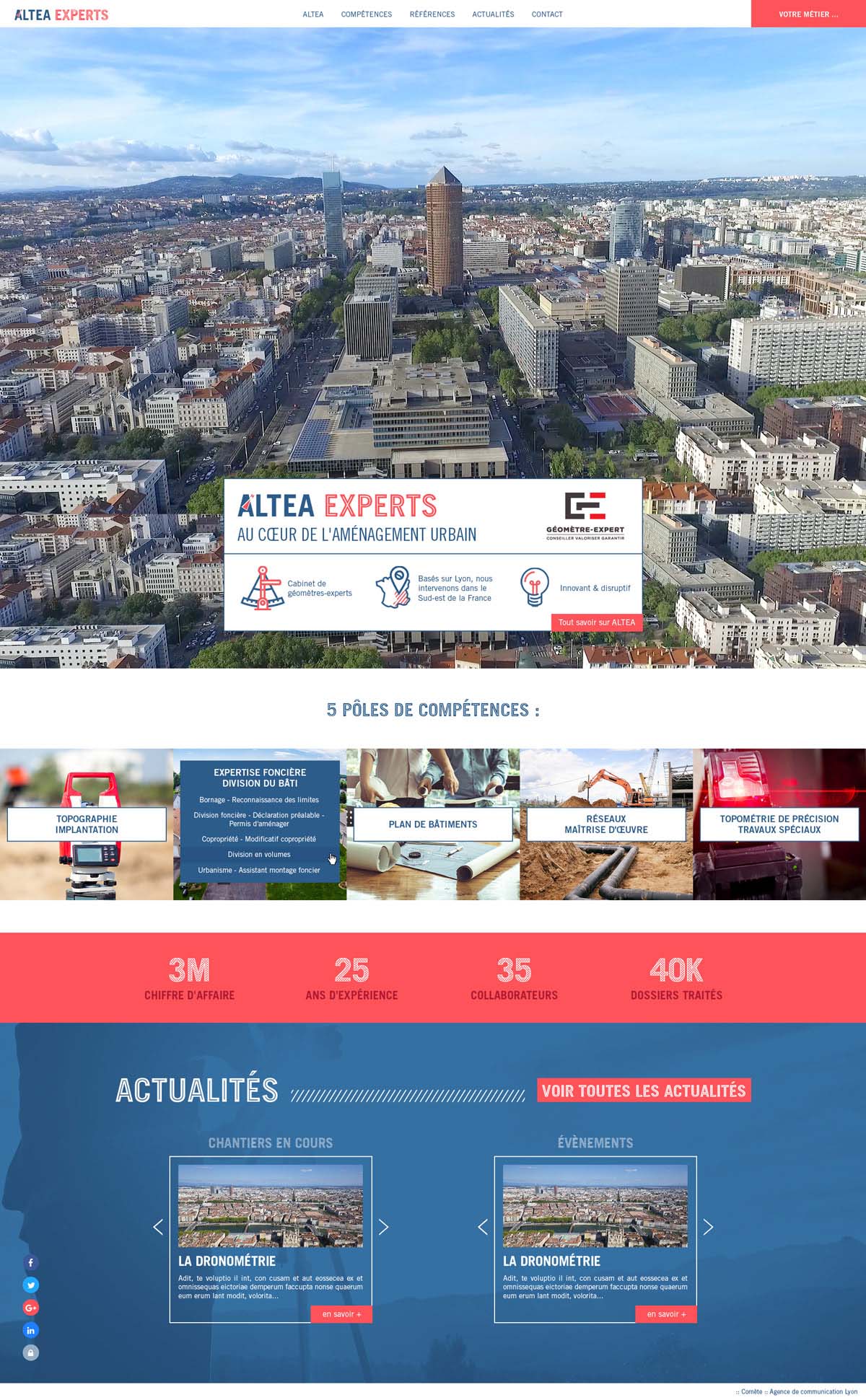 Agence Comete création altea-creation-site-internet-batiment :  pour ALTEA EXPERTS