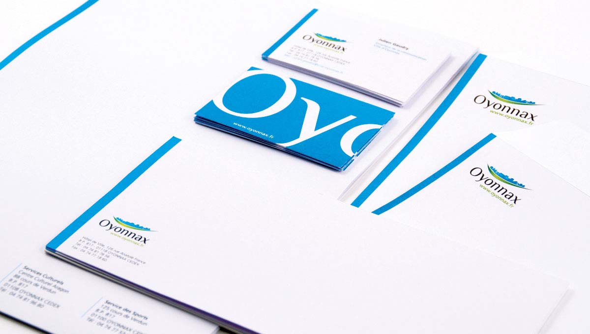 Agence Comete création Logo - Papeterie : Logo / Identité marque pour Ville d'Oyonnax