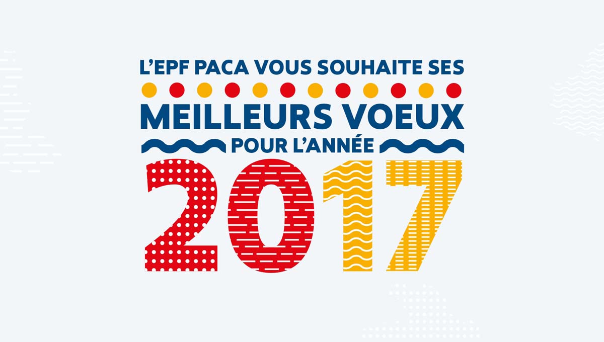 Agence Comete création epf-paca-carte-de-voeux :  pour Voeux 2017