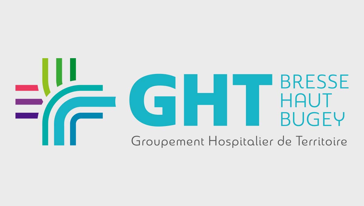 Agence Comete Création  Identité graphique Médical Lyon - GHT Bourg en Bresse Lyon