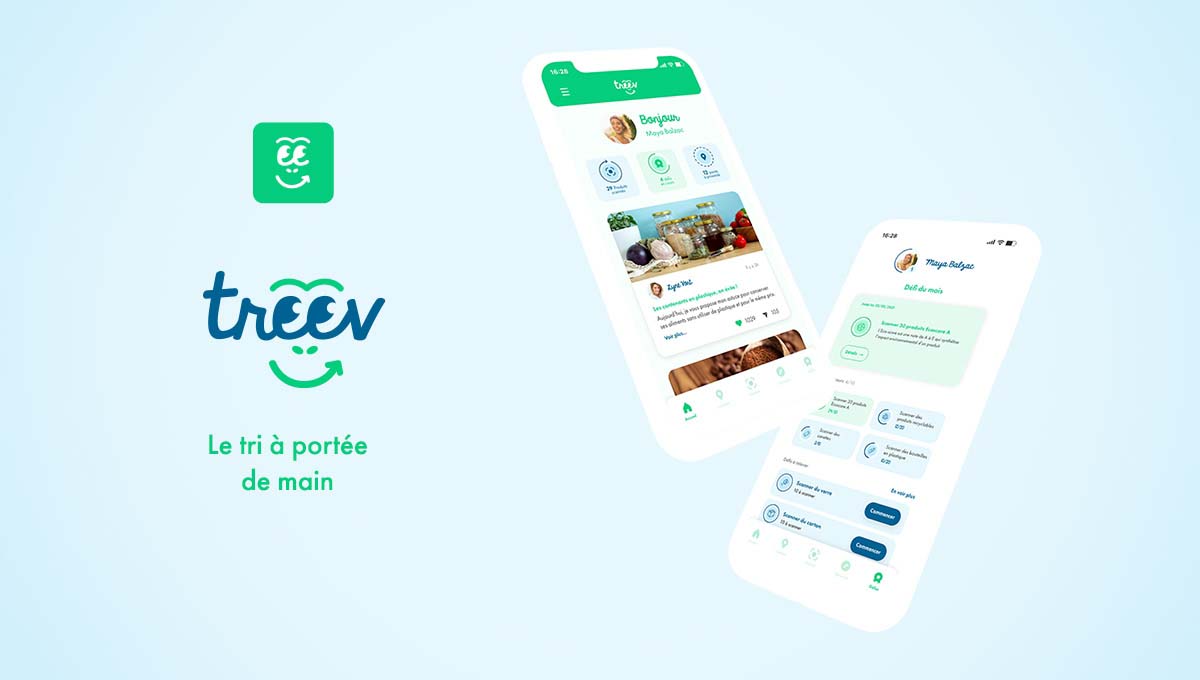 Agence Comete création Application Treev :  pour Only Vert