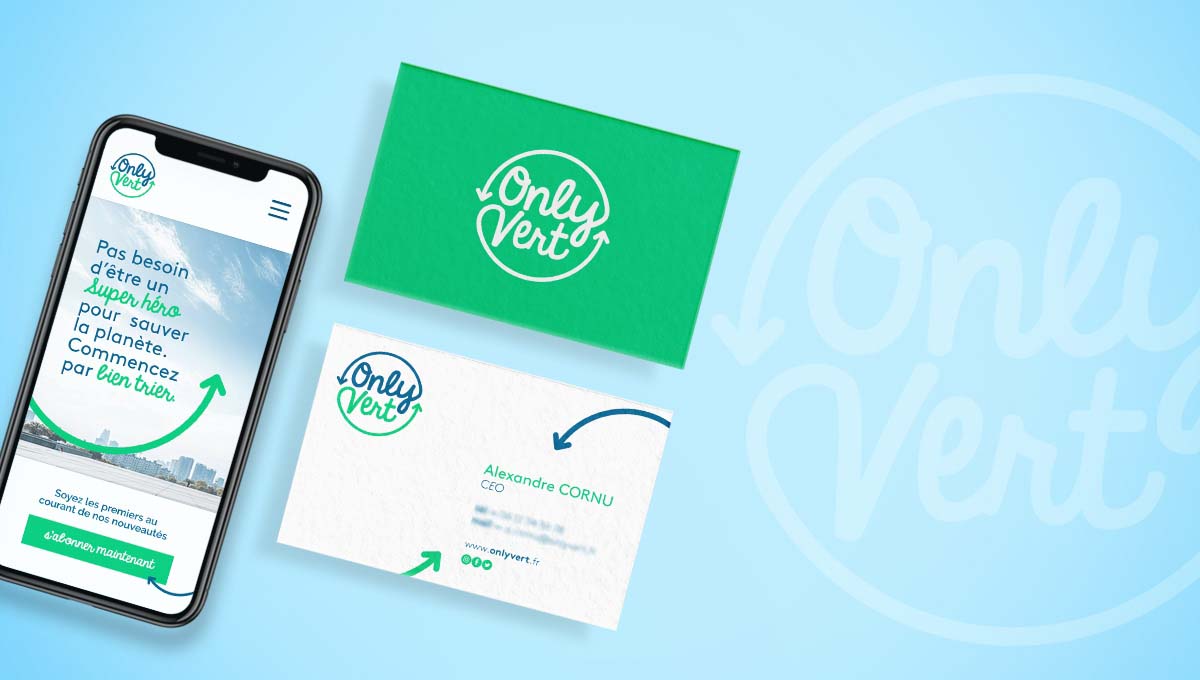 Agence Comete création Only Vert :  pour Only Vert