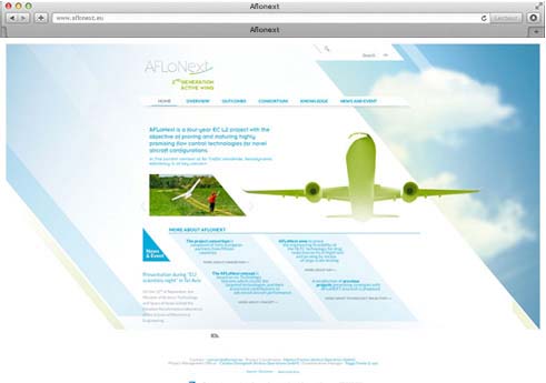 Agence Comete création Site web institutionnel : Site internet pour Aflonext