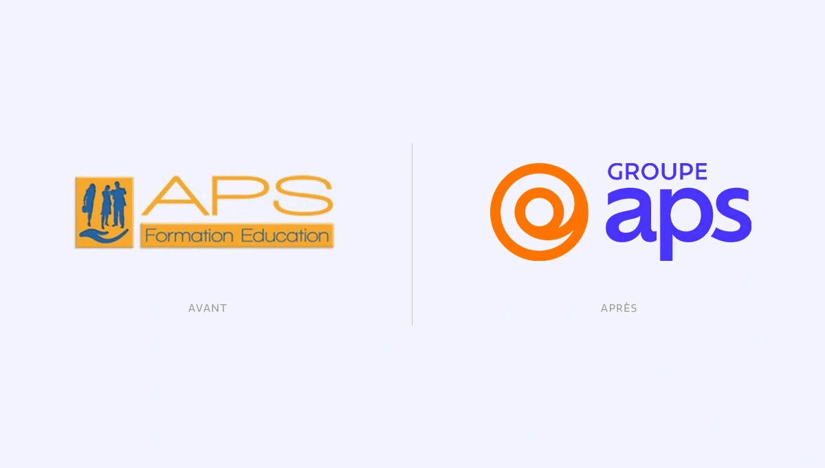 Agence Comete création Groupe APS rebranding :  pour Groupe APS