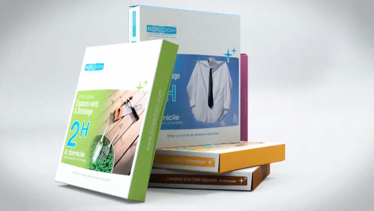 Agence Comete création Packaging coffrets cadeaux : Packaging pour Boxadom