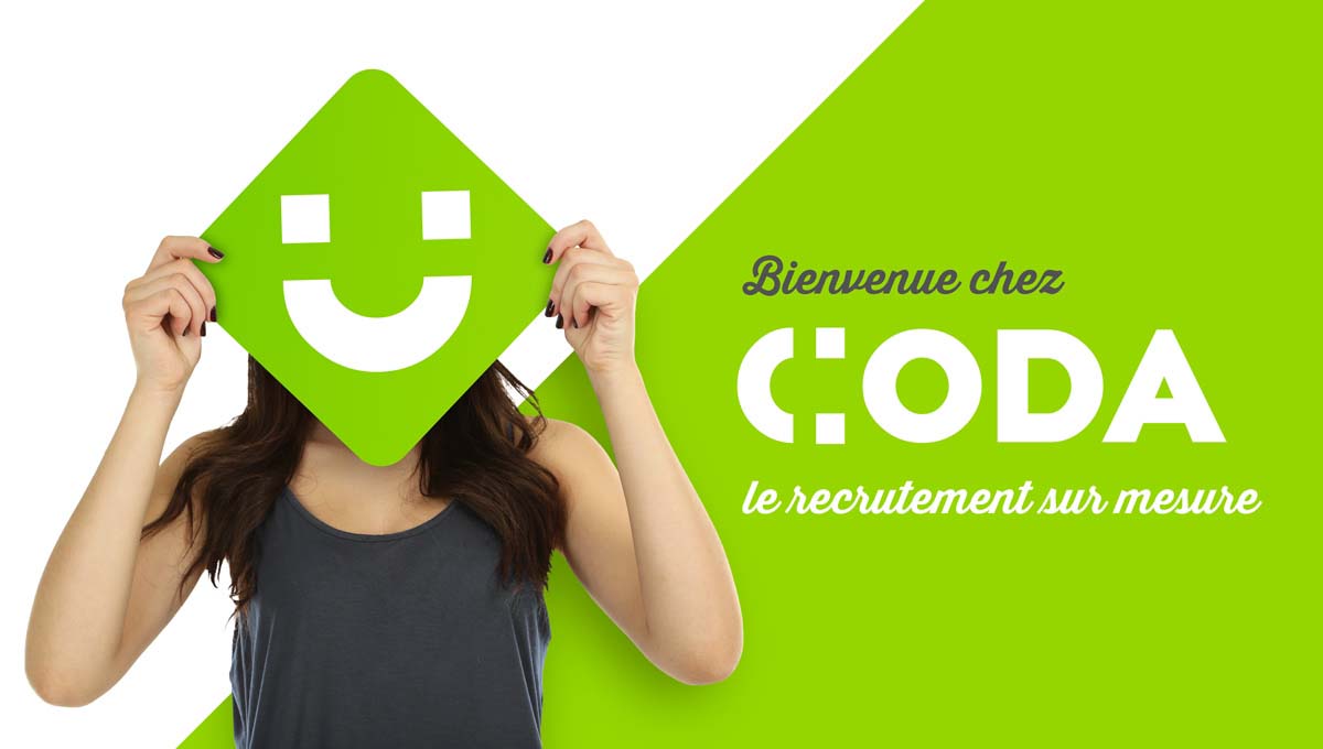 Création Logo / Identité marque CODA Intérim Lyon