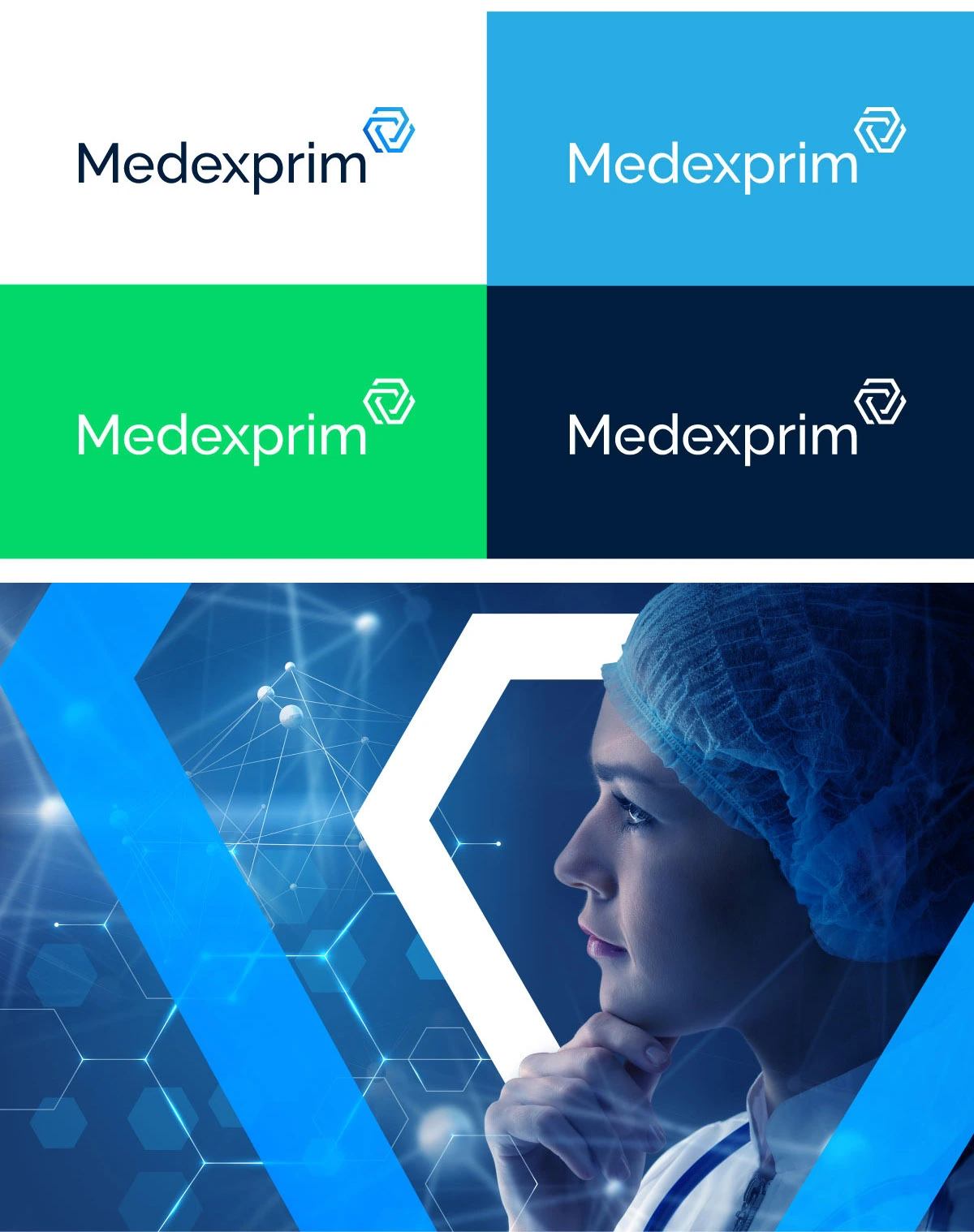 Agence Comete création Identité de marque :  pour Medexprim