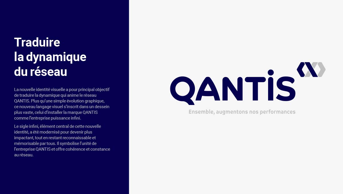 Agence Comete création image de marque groupe :  pour QANTIS