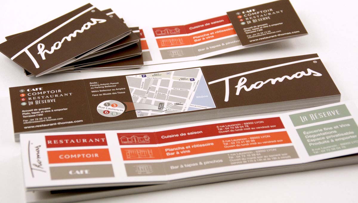 Agence Comete création Logo - Carte de visite : Logo / Identité marque pour Restaurant Thomas