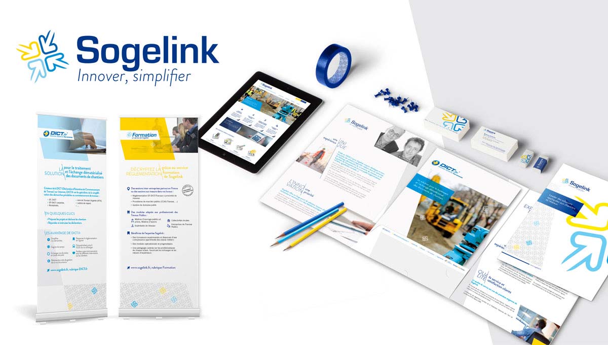 Agence Comete création Logo & Image de marque : Logo / Identité marque pour Sogelink - nouvelle identité