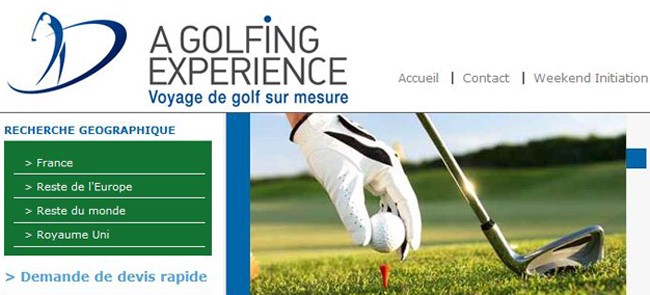 A golfing experience lance la version 2 de son site internet marchand