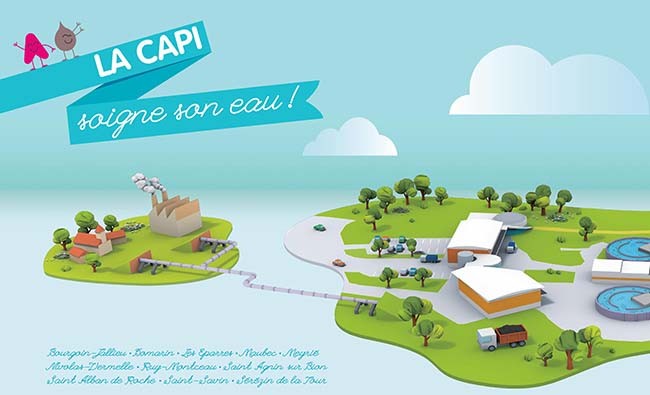 La CAPI soigne son eau : retour sur l'identité imaginée par l'agence de communication Comète