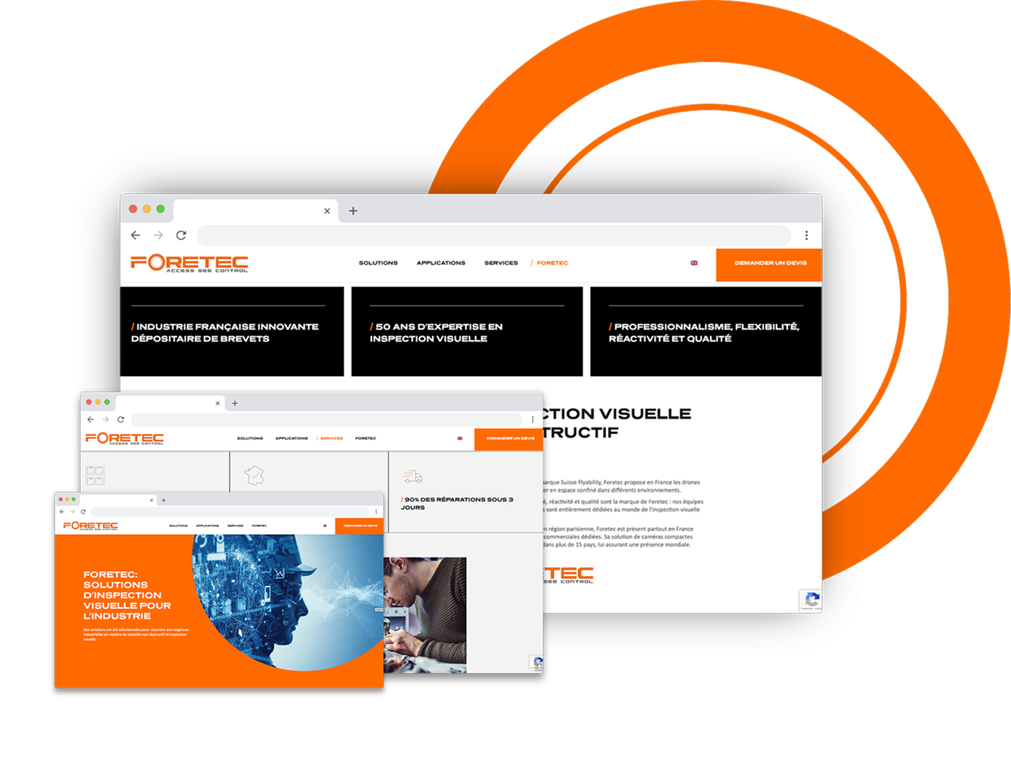 Création site internet WordPress Foretec