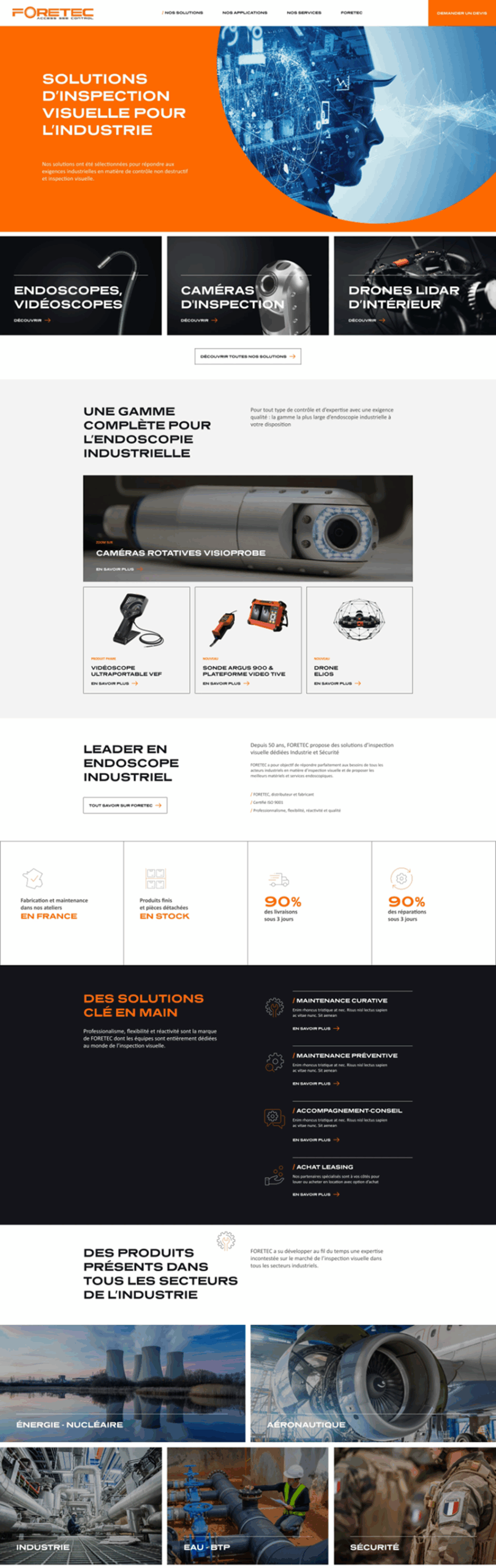 Création site internet WordPress Foretec