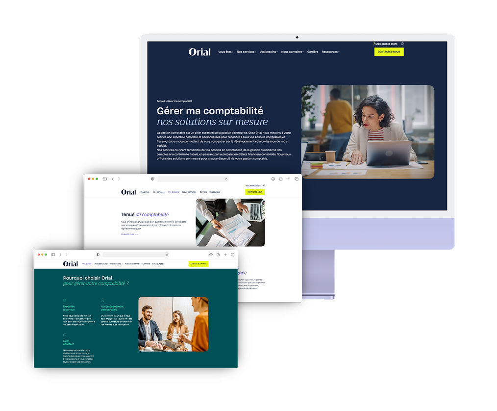 Orial site web WordPress