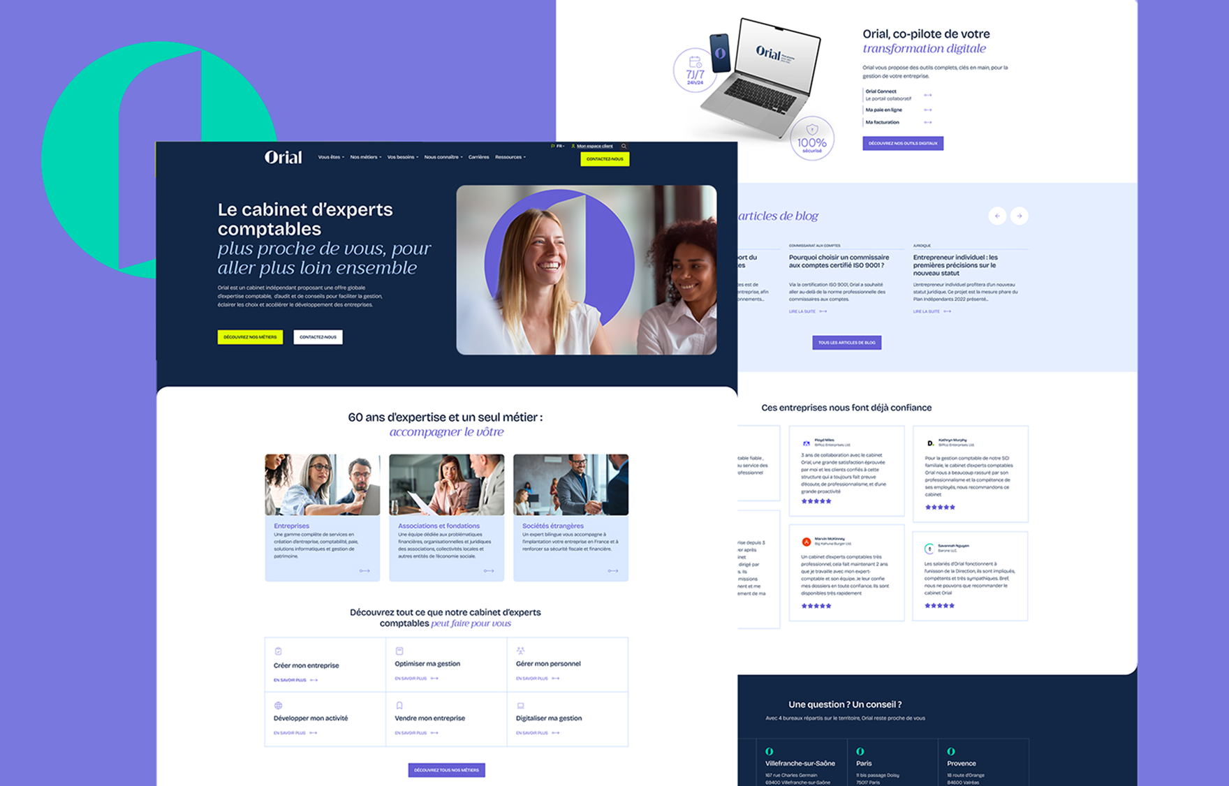 Orial site web WordPress